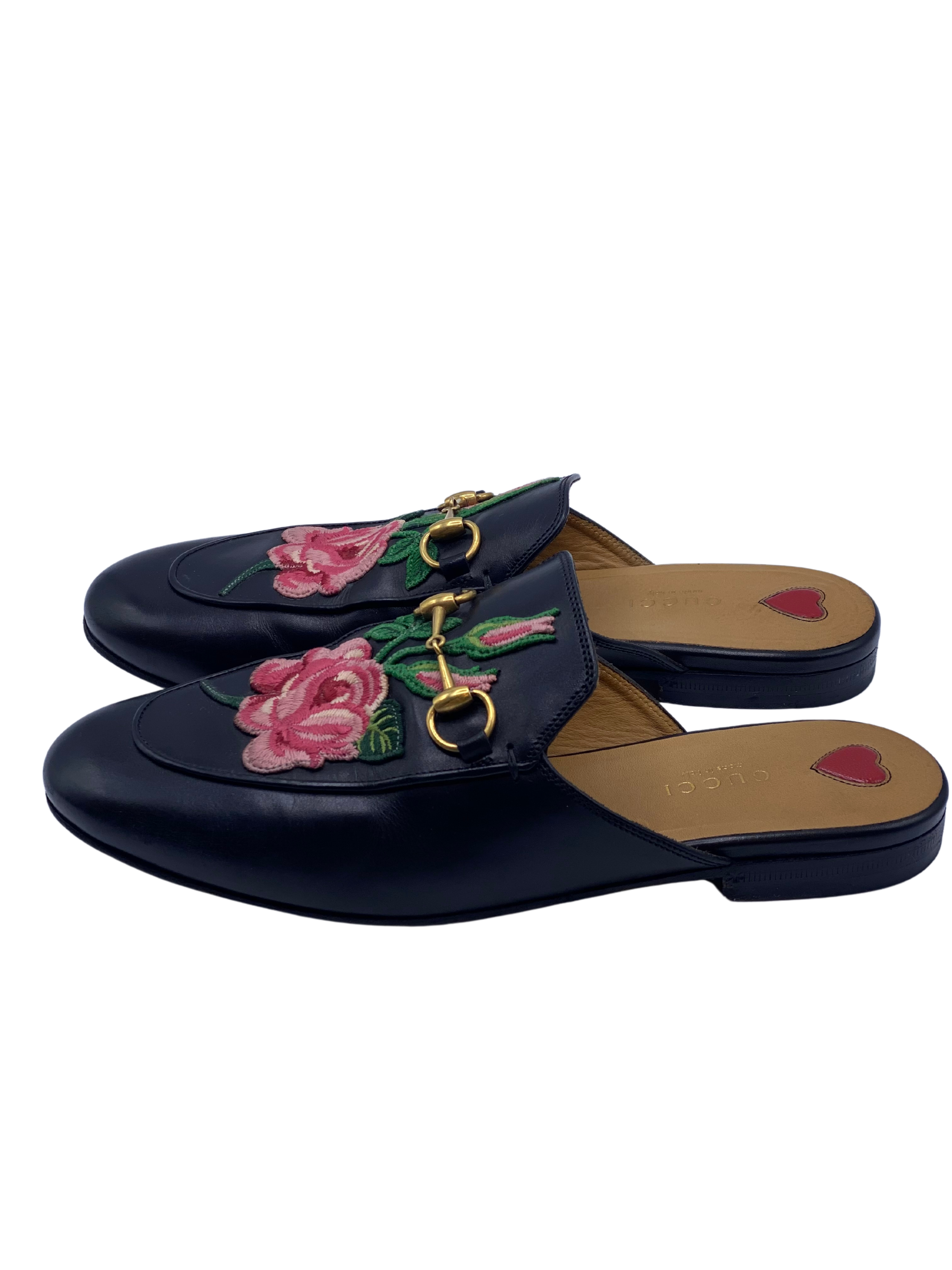 Mules Gucci Horsebit Floral (38)