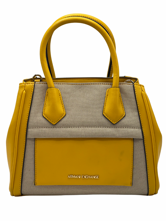 Bolso de Mano Amarillo Armani Exchange