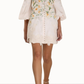 Vestido Corto Zimmermann Coaster Battenburg (Talle 0)