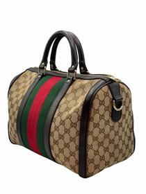 Bolso de Mano Gucci Vintage Boston Ophidia Line