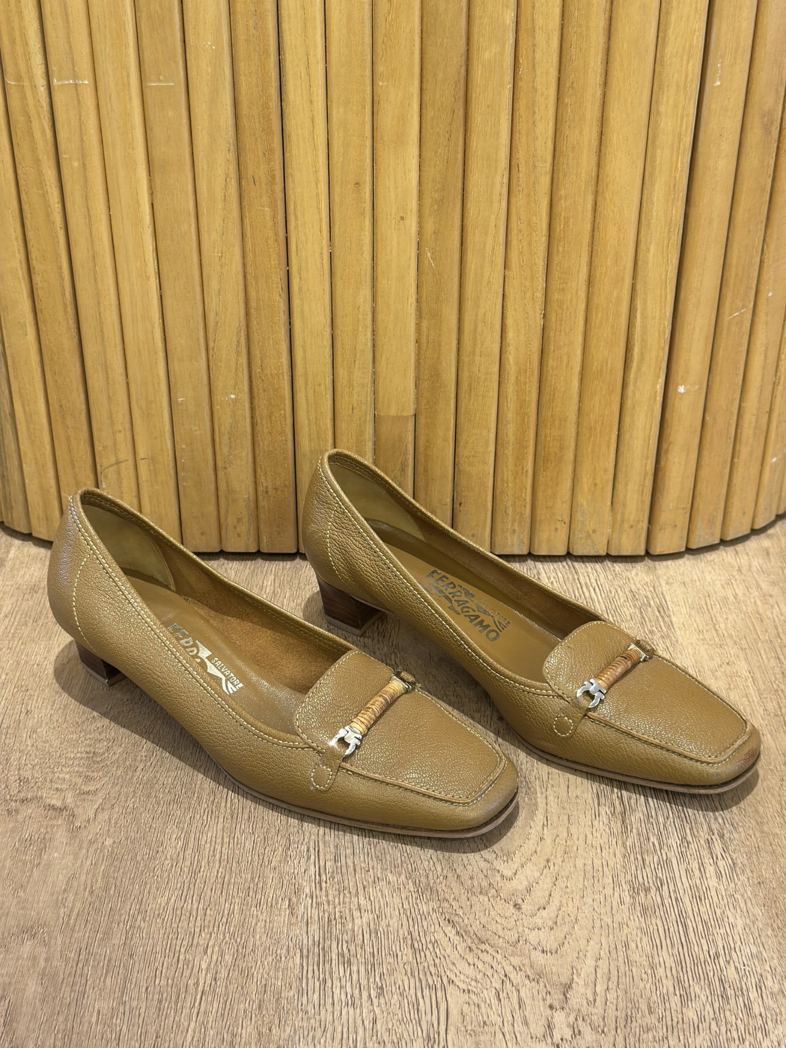 Mocasines de Tacón Salvatore Ferragamo Marrón (8)