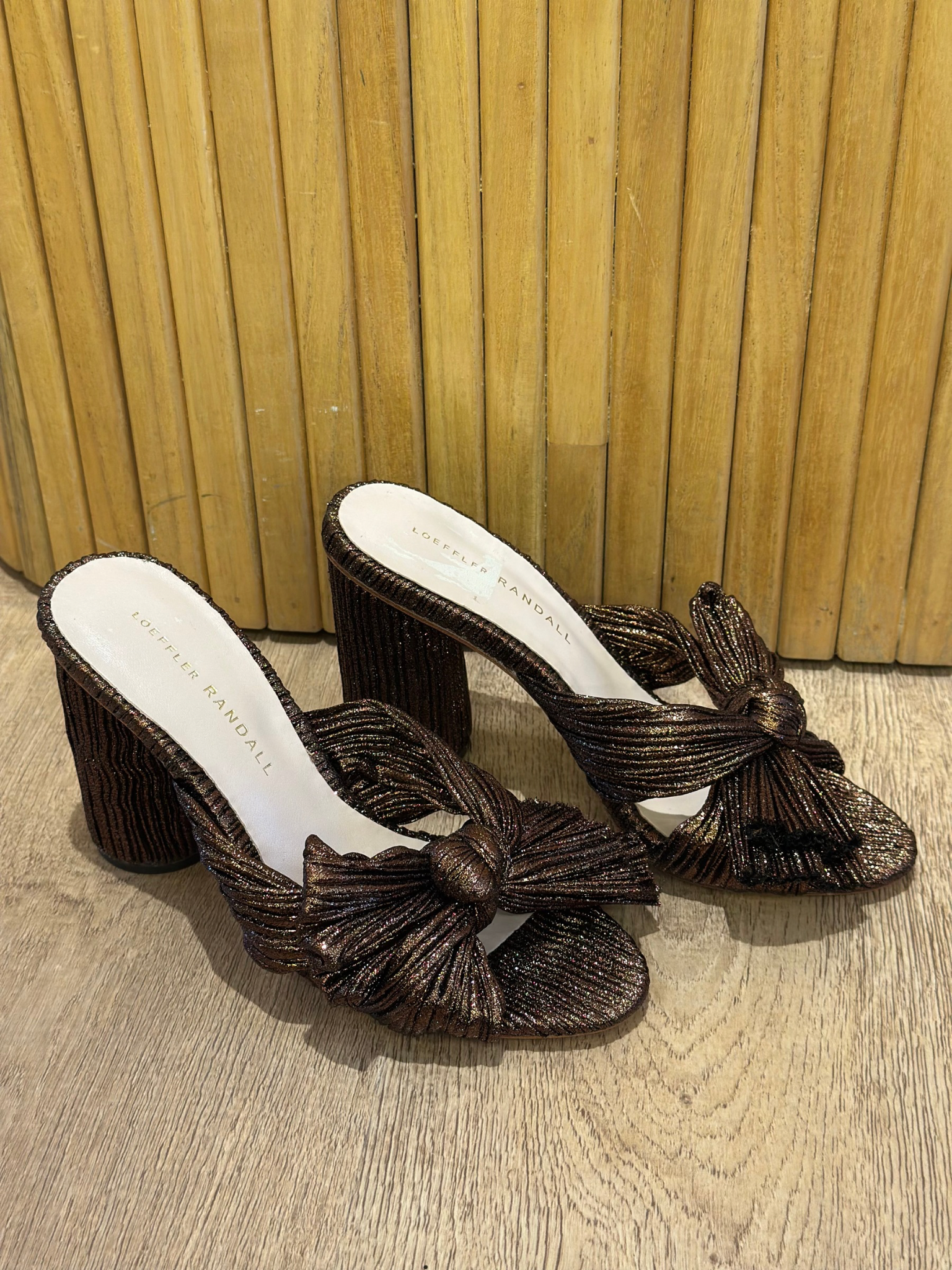 Mules Loeffler Randall Penny Pleated Knot (6.5)