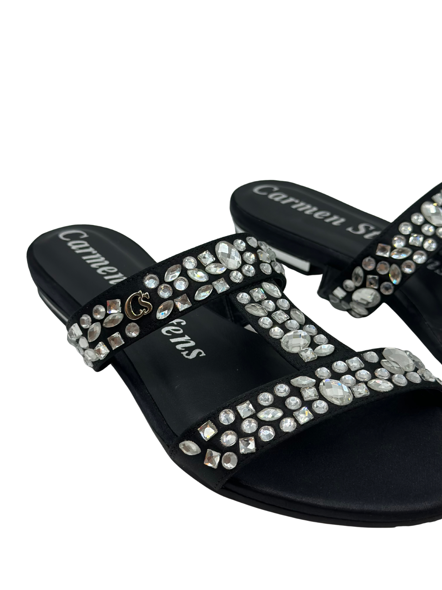 Sandalias Negras con Apliques Carmen Steffens (37)