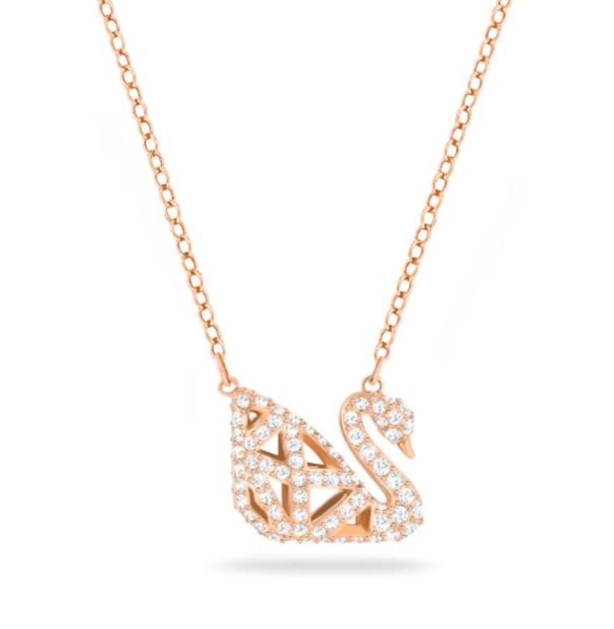 ⁠Collar Swarovski Dazzling Swan Doble Cara