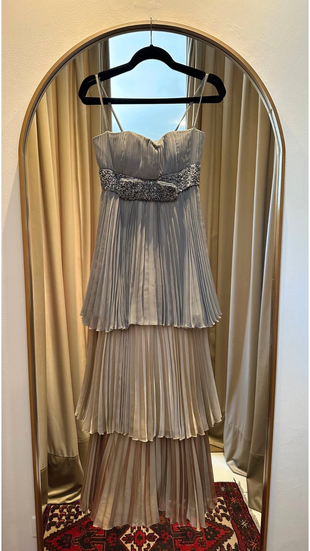 Vestido Largo 3 Tonos Javier Saiach (S)