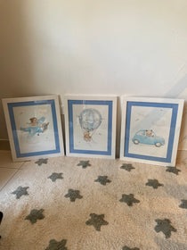Set de 3 Cuadritos de Bebe 40 x 50 cm