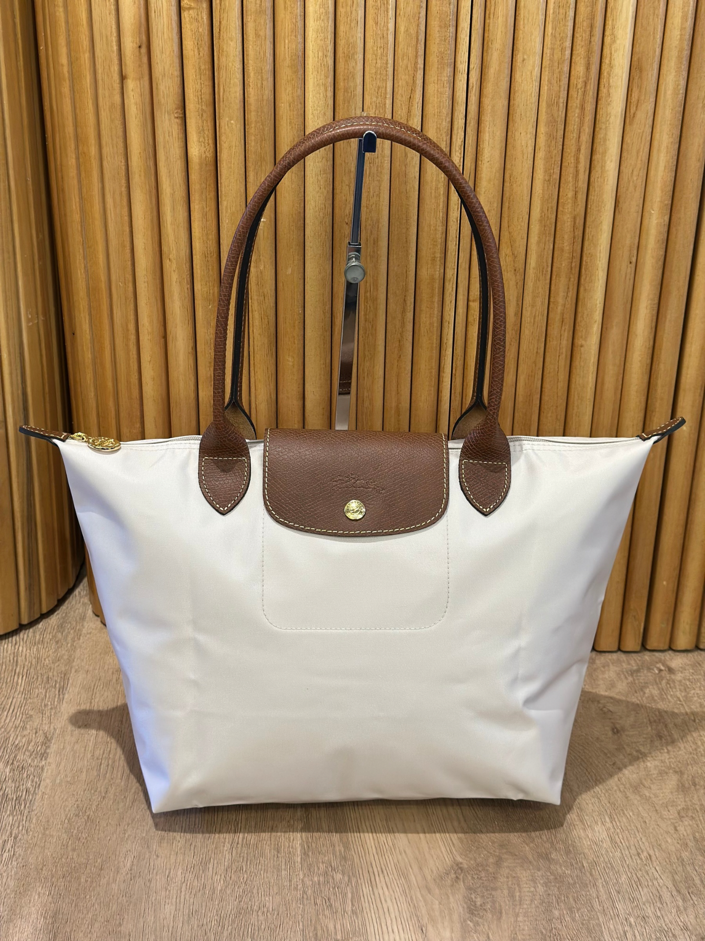 Cartera Beige Longchamp Le Pliage (M)