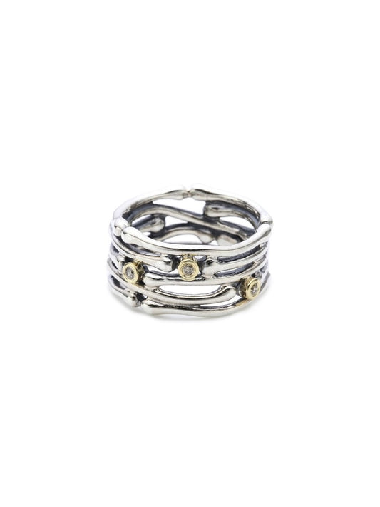 Anillo Pandora Bicolor