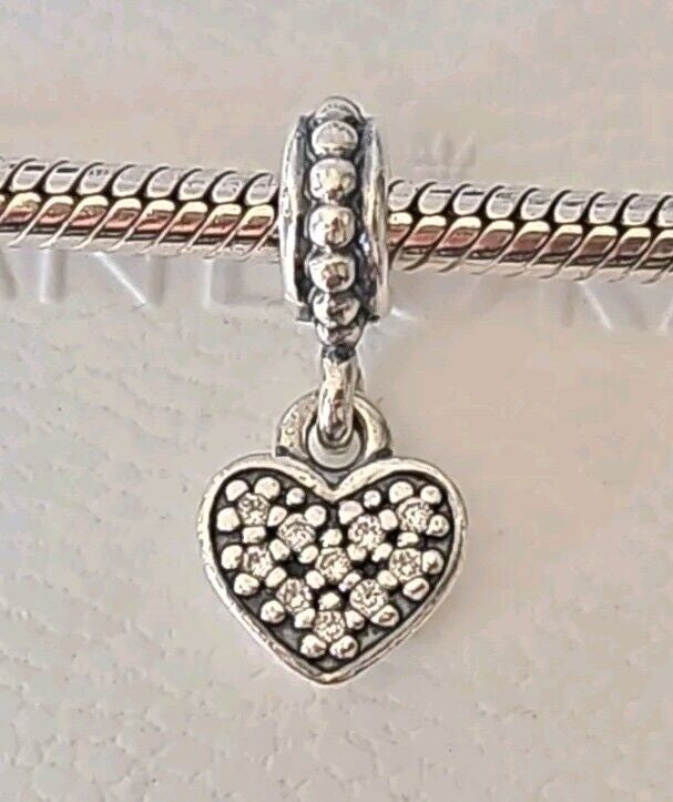 Charm Pandora Colgante Pave Heart