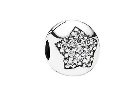 Charm Pandora Clip Pave Star