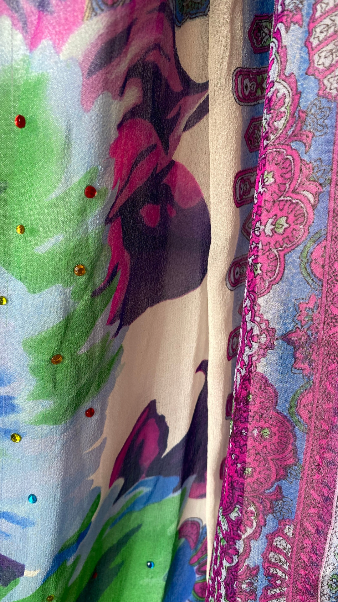 Vestido Largo con Apliques Margarita Vargas Peña (S)