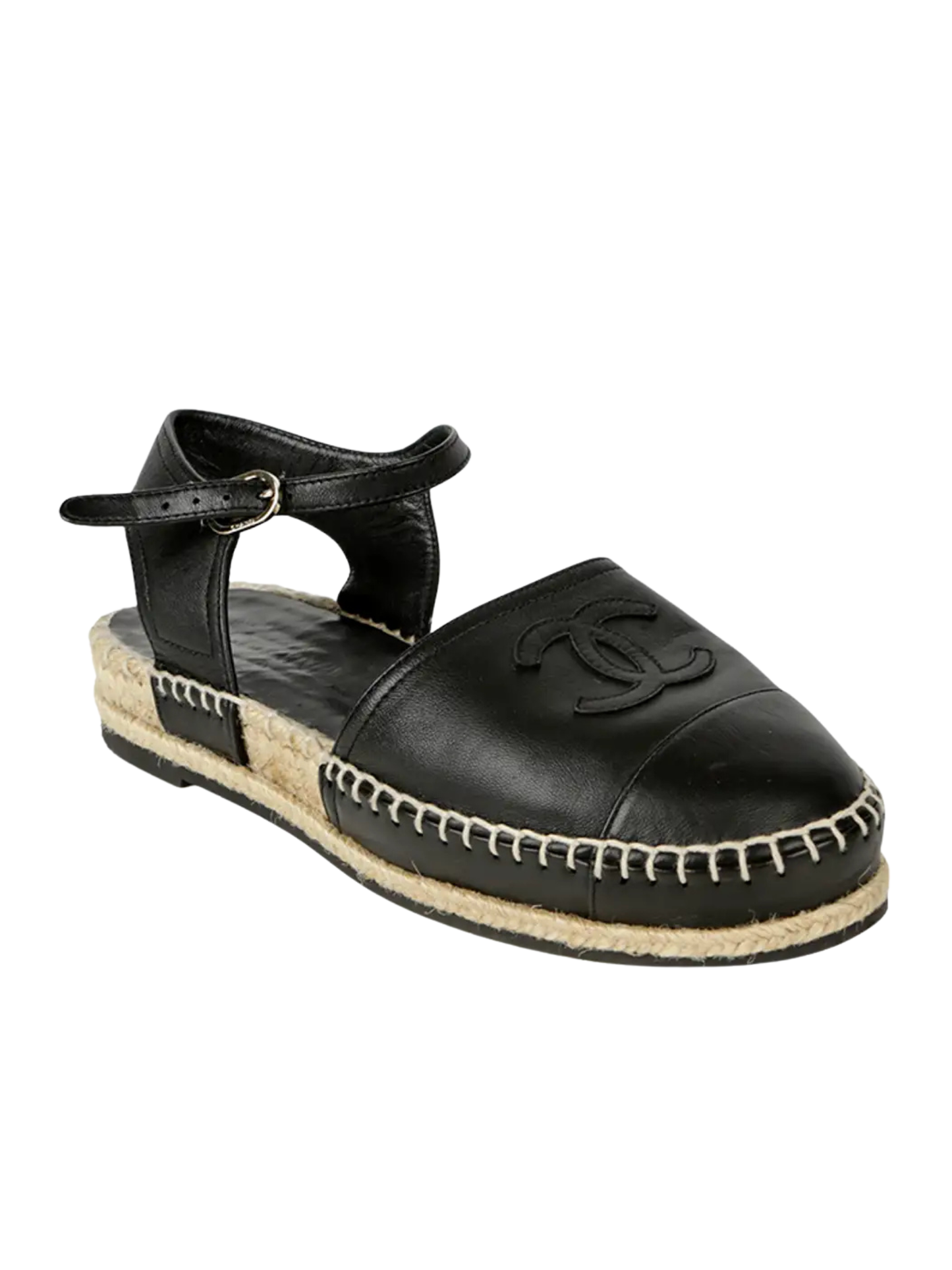 Espadrilles Chanel CC Cap Toe Ankle Strap (41)