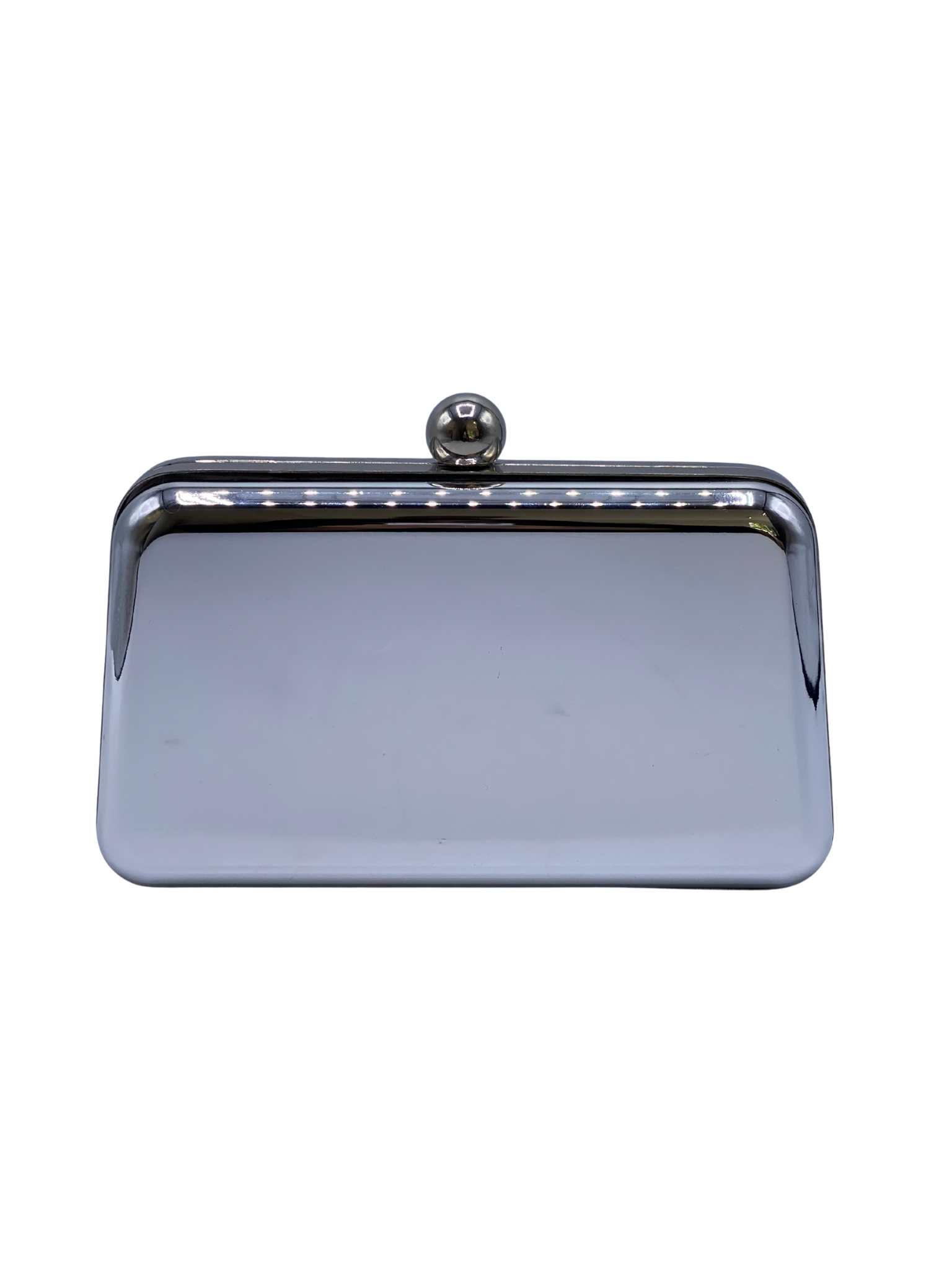 Clutch Plateado Metallic
