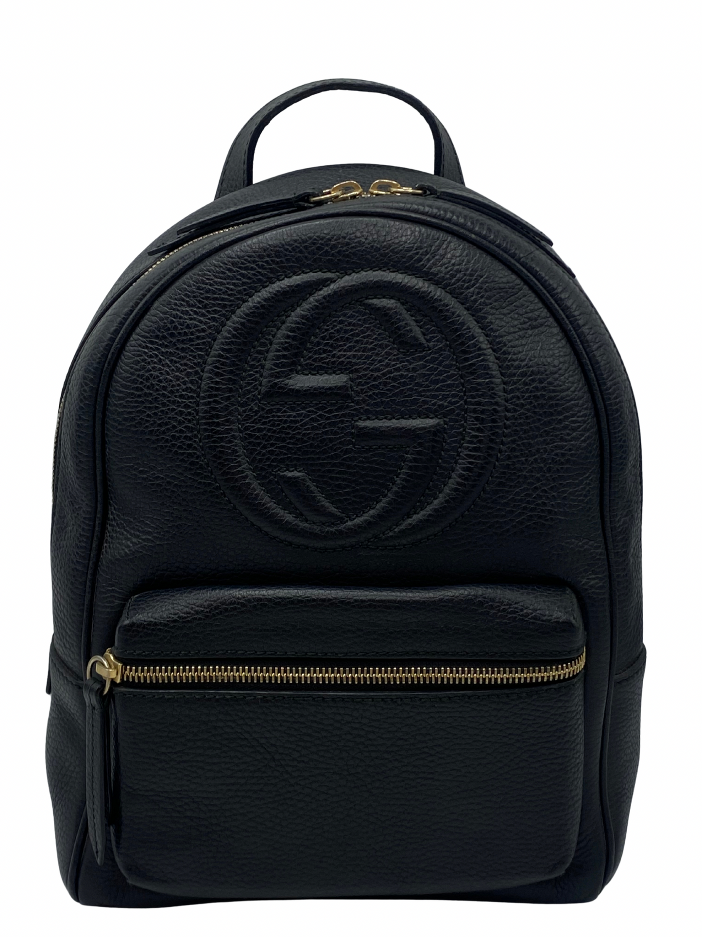 Mochila Negra Gucci Soho Interlocking