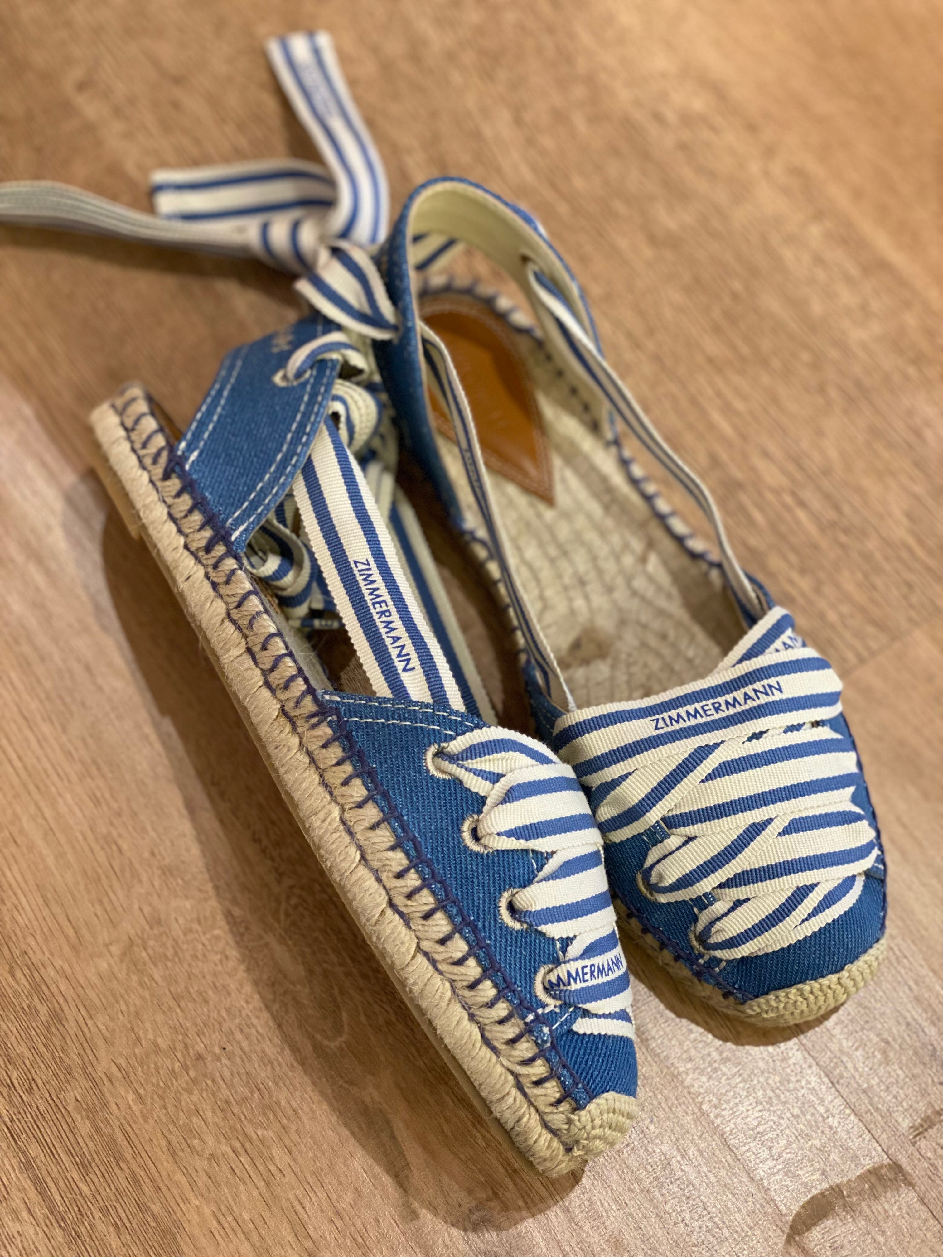 Espadrille Zimmermann Sol Denim Nueva (37)