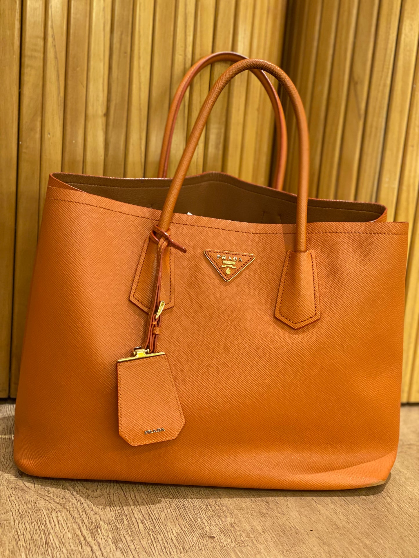 Cartera Prada Saffiano Double Leather Bag