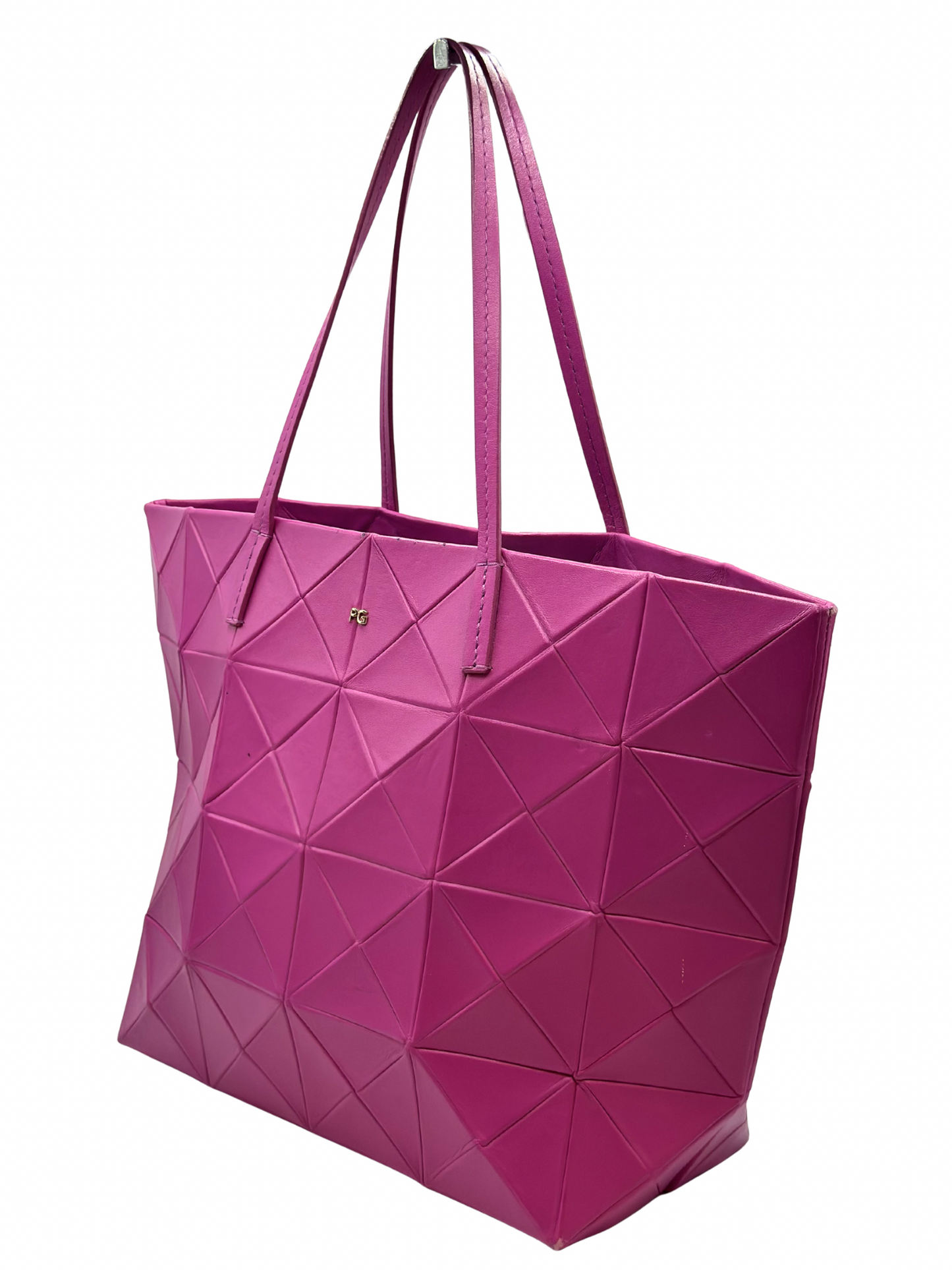 Cartera Purificación García Origami Fucsia