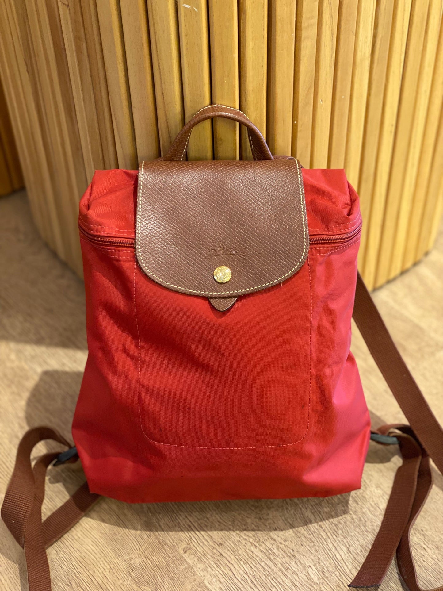 Mochila Longchamp Le Pliage Roja