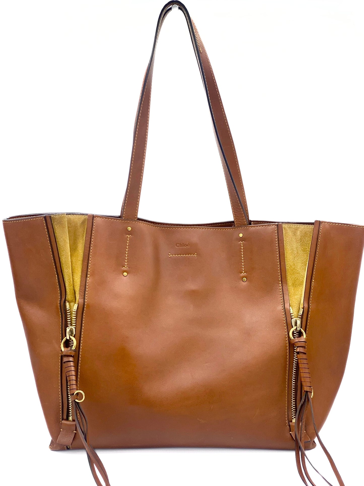 Cartera Chloe Milo Leather Tote Bag