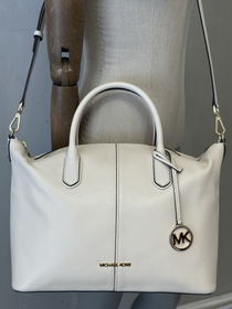 Cartera Blanca Michael Kors Hyde Large Satchel