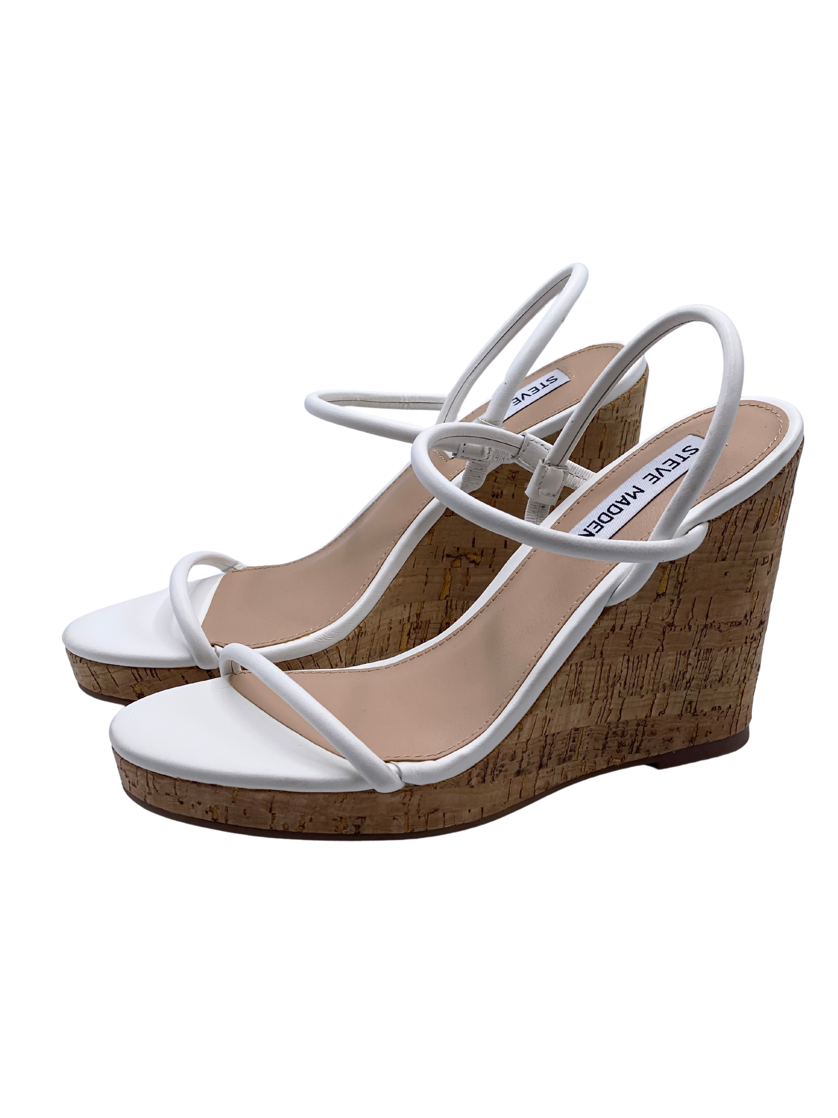 Sandalia Steve Madden Blanca (36)