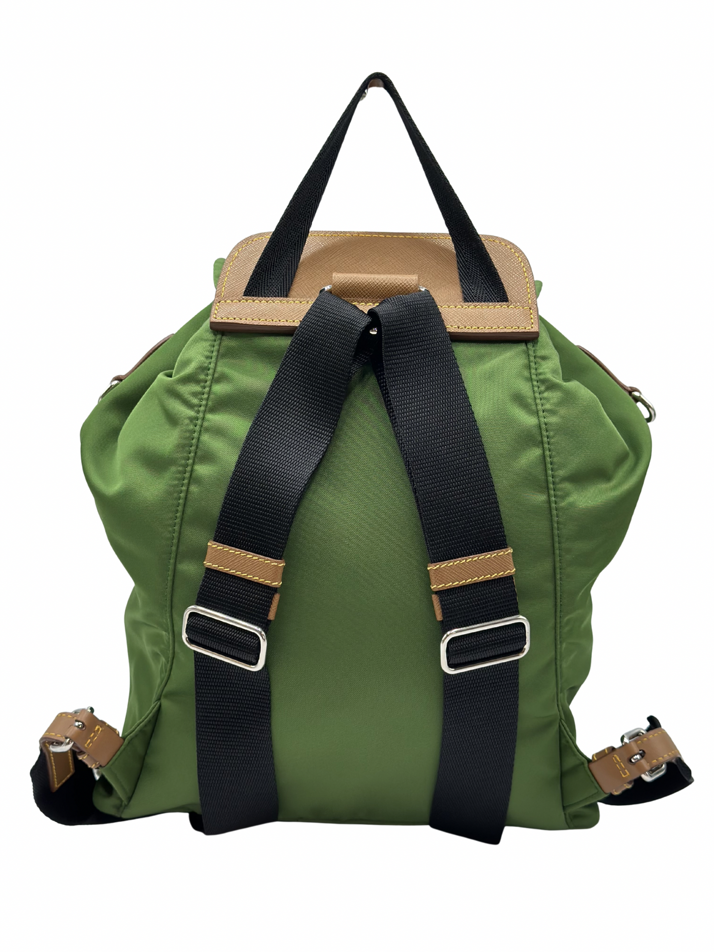 Mochila de Nylon Verde Prada