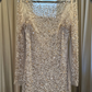 Vestido Corto con Lentejuelas Adrianna Papell (M)