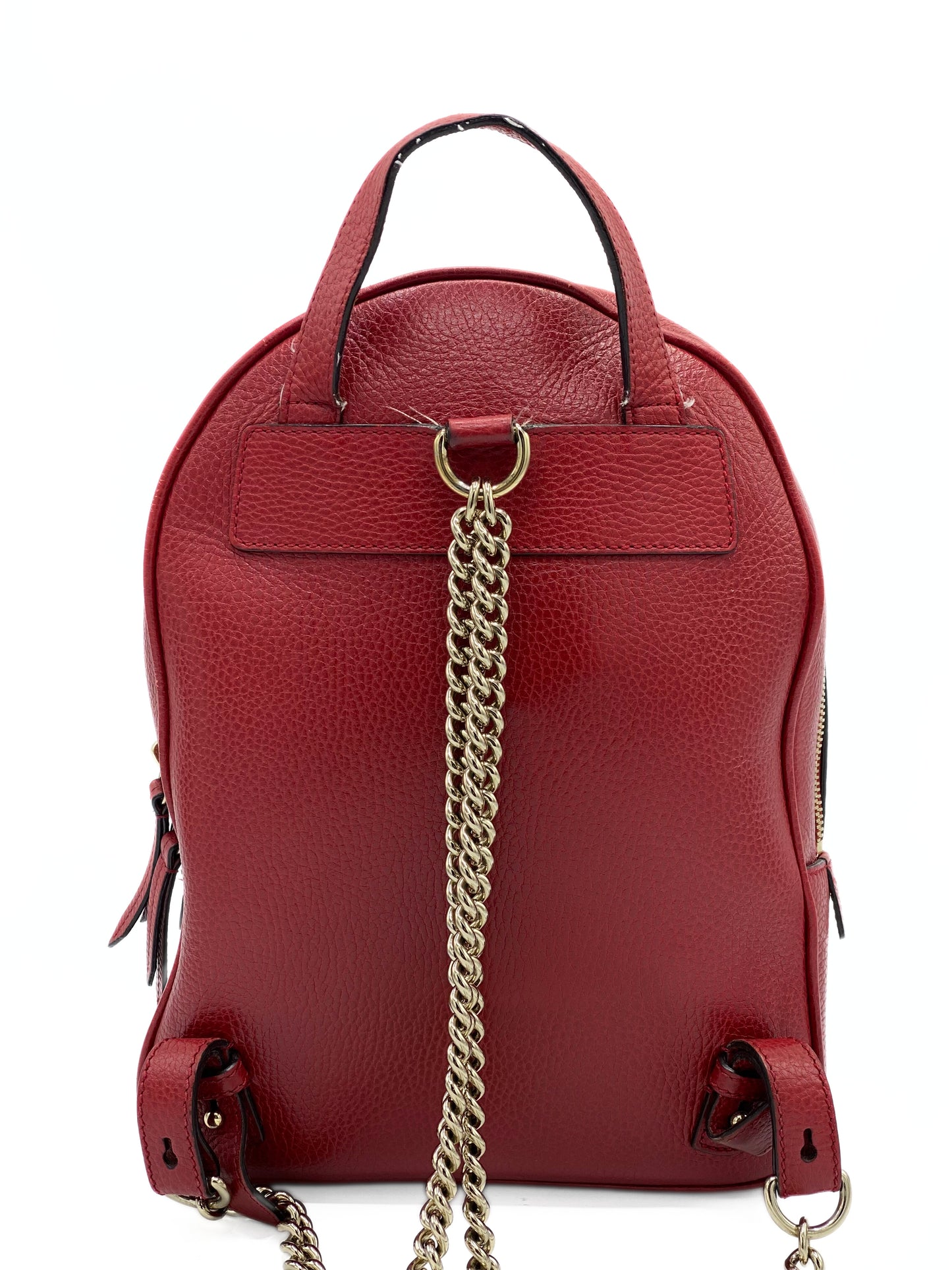 Mochila Gucci Soho Chain Backpack Red