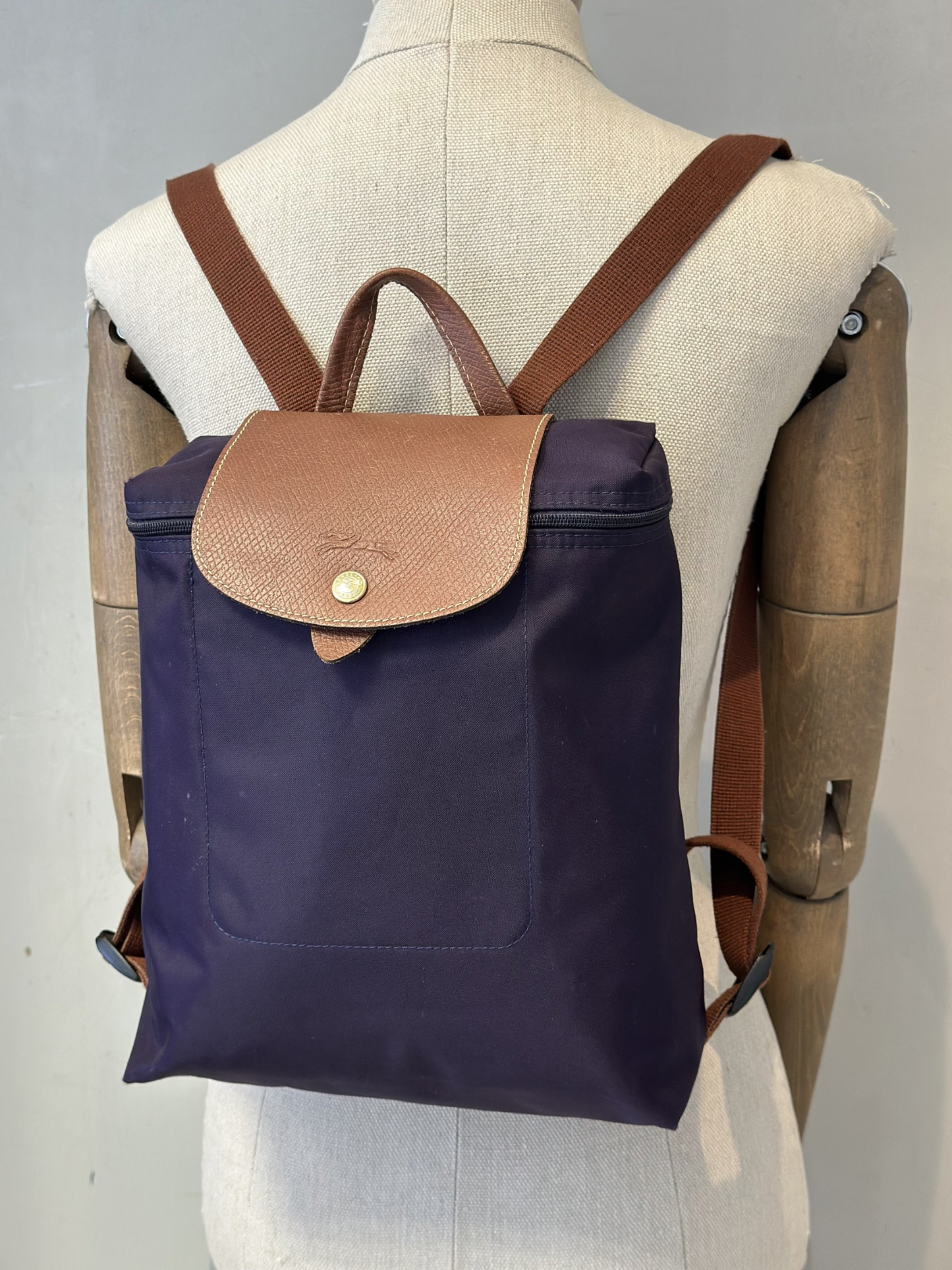 Mochila Lila Lonchamp Le Pliage