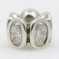 Charm Pandora Oval Clear Lights