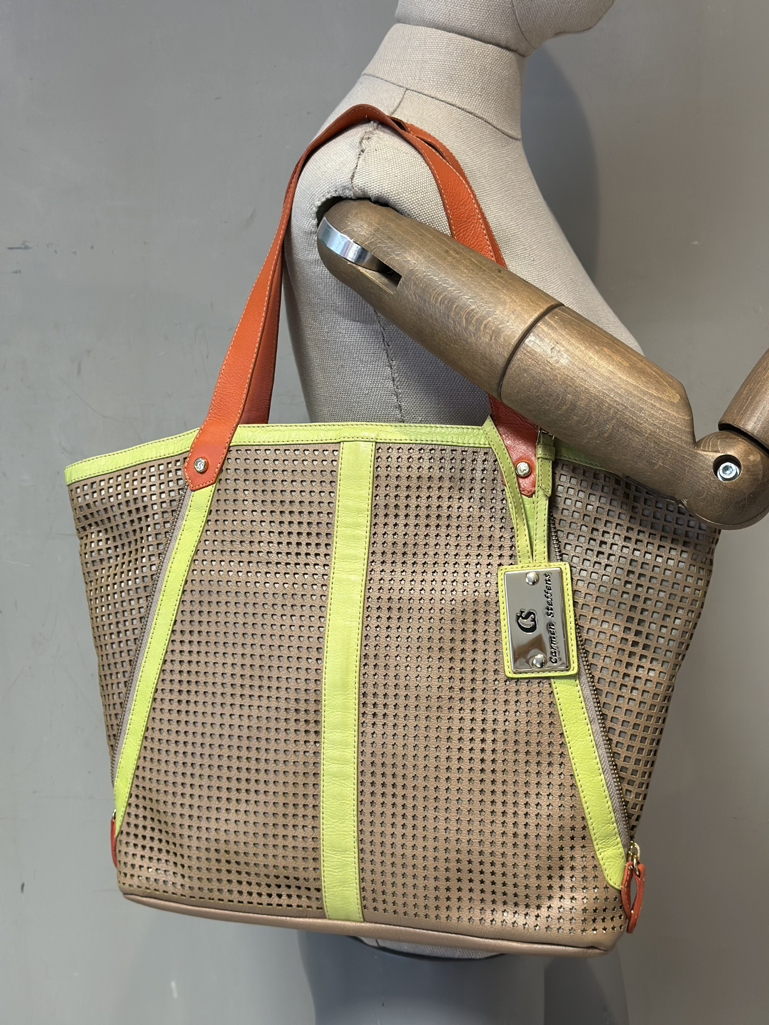 Cartera Beige Carmen Steffens Tote Bag