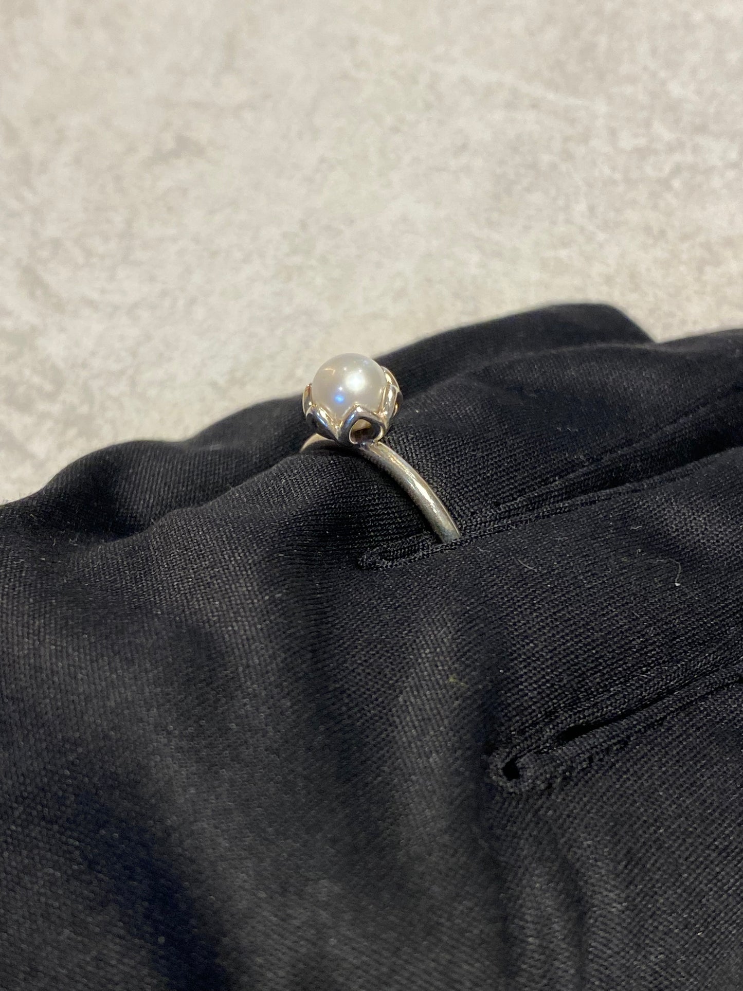 Anillo Pandora de Plata con Perla Cultivada