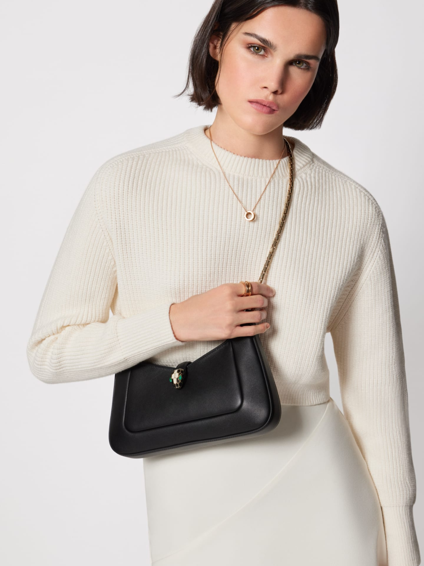 Cartera Negra Bvlgari Serpenti Baia