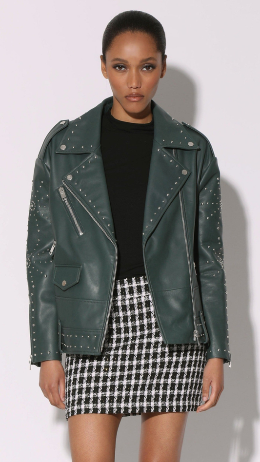 Campera de Cuero Walter Baker Skyler Studded (S)