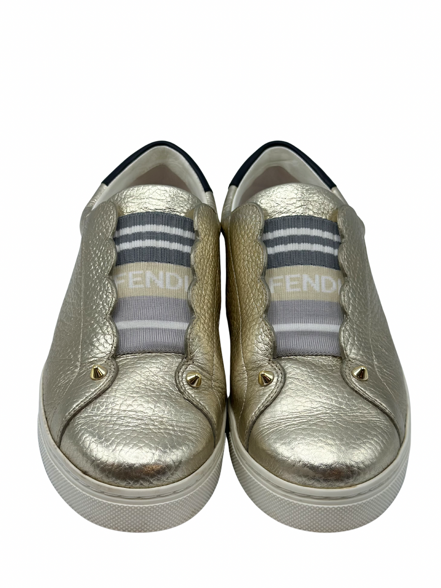 Alpargatas Doradas Fendi Rockoclick (38)