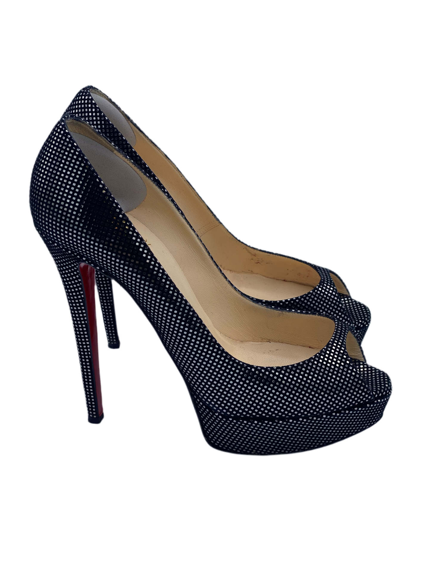 ⁠Sandalia Christian Louboutin Banana Peep Toe (37.5)