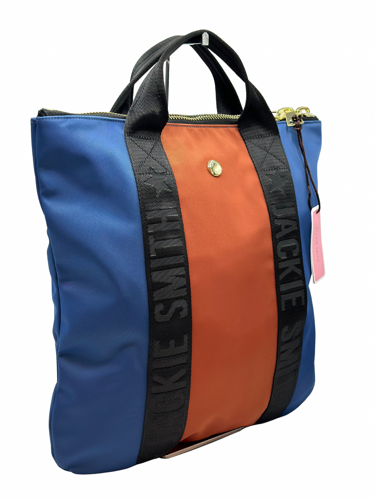 Mochila de Nylon Jackie Smith Azul y Naranja