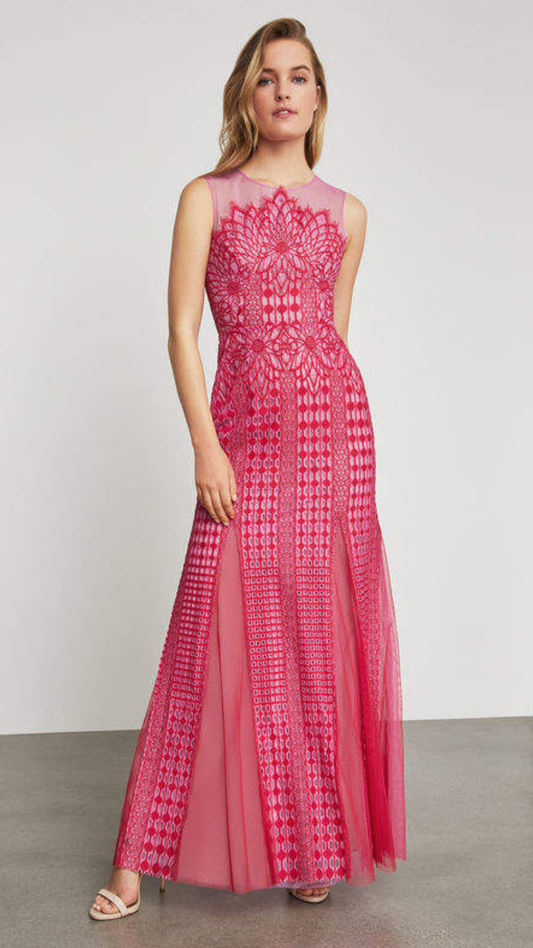 Vestido Rosa BCBG Max Azria (Talle 4)