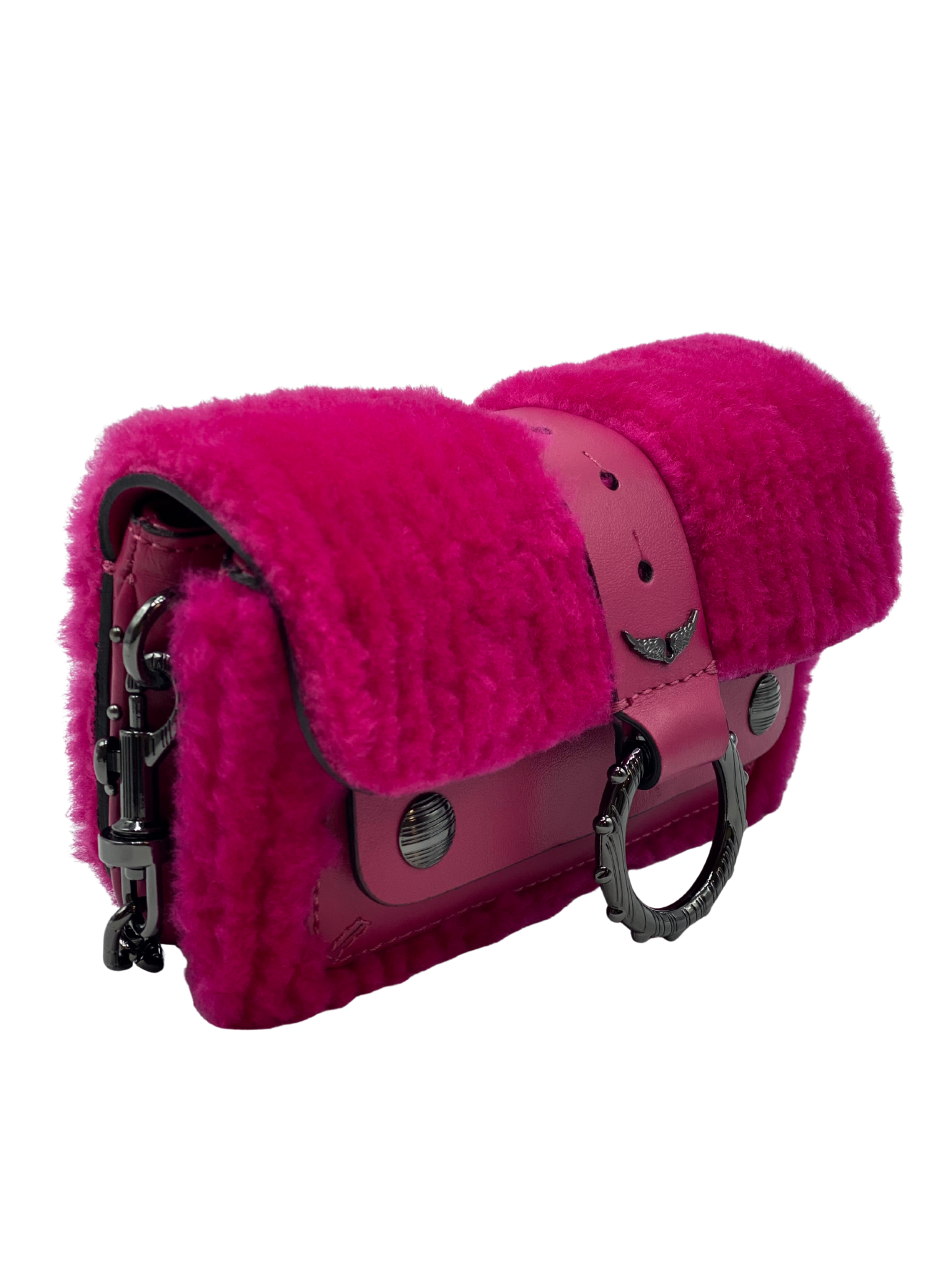 Bolso Fucsia de Piel Kate Wallet Zadig & Voltaire