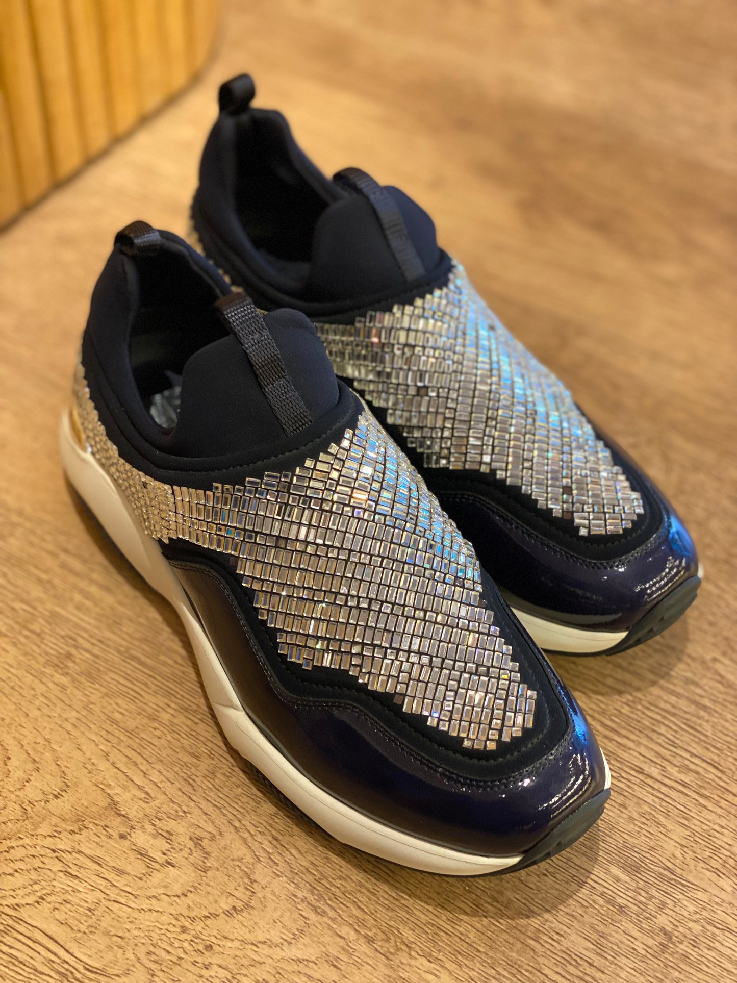 Champion Salvatore Ferragamo Giolly Crystals Navy Blue (38.5)