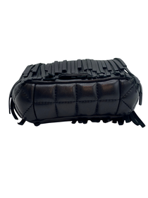 Mini Bolso Negro con Flecos Purificación García
