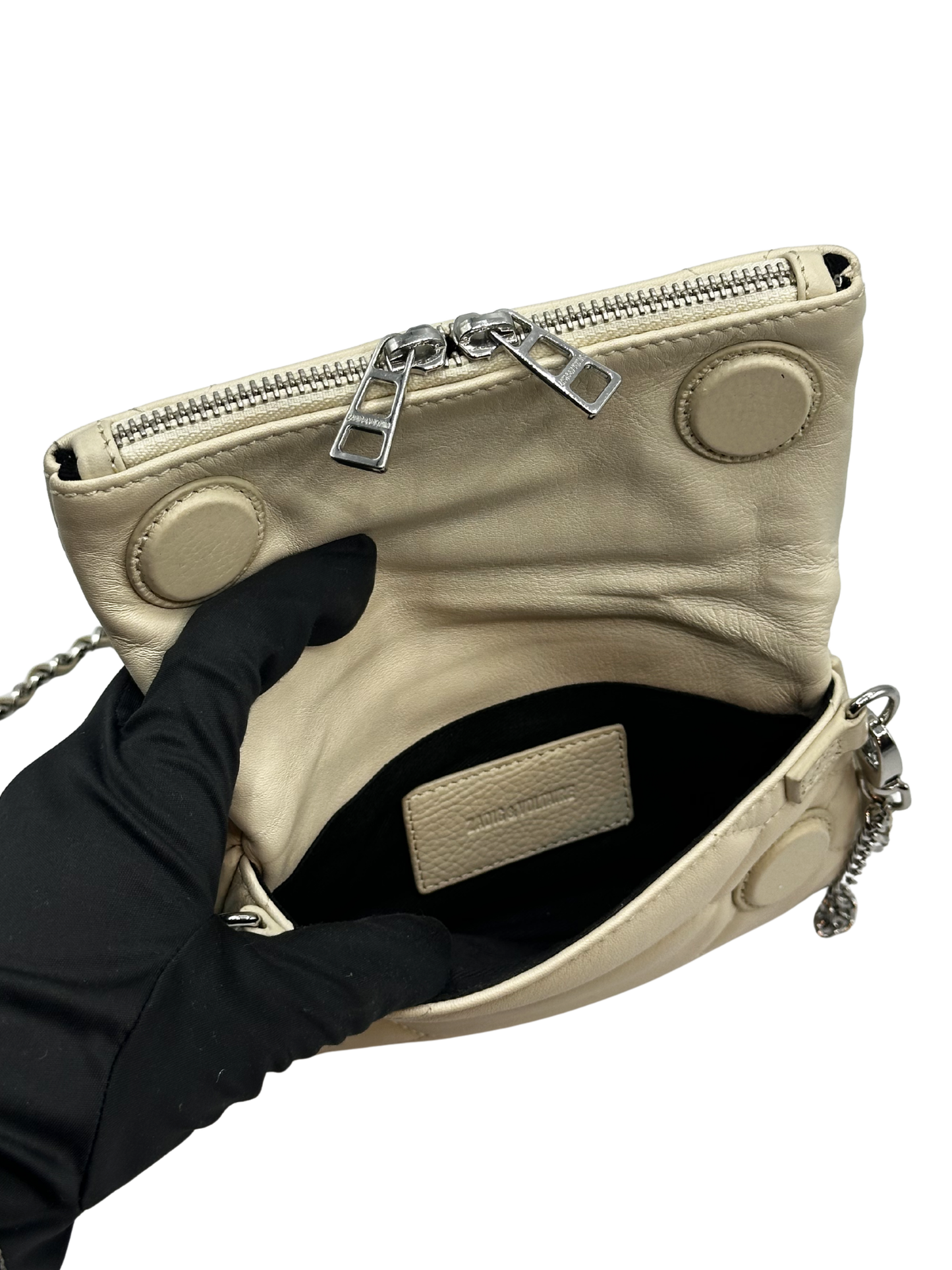 Bandolera Blanca Zadig & Voltaire Rock Nano