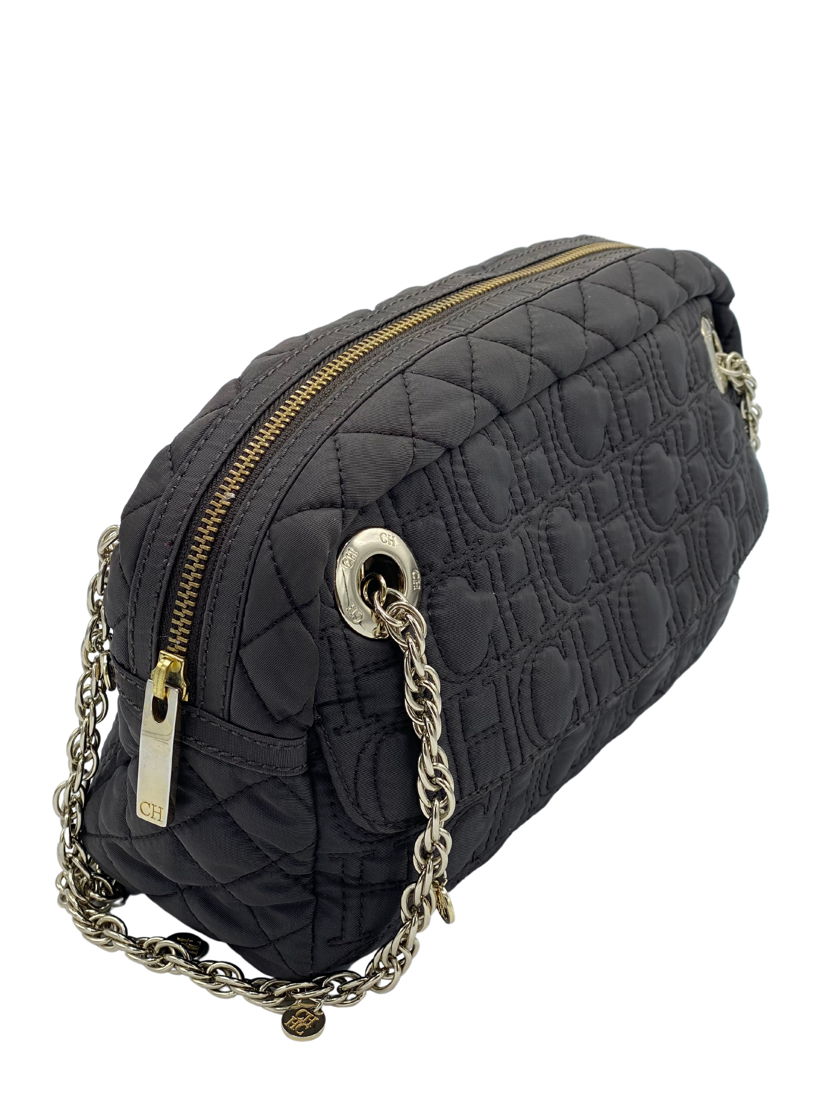 Cartera Carolina Herrera Quilted Nylon Chain Shoulder Bag