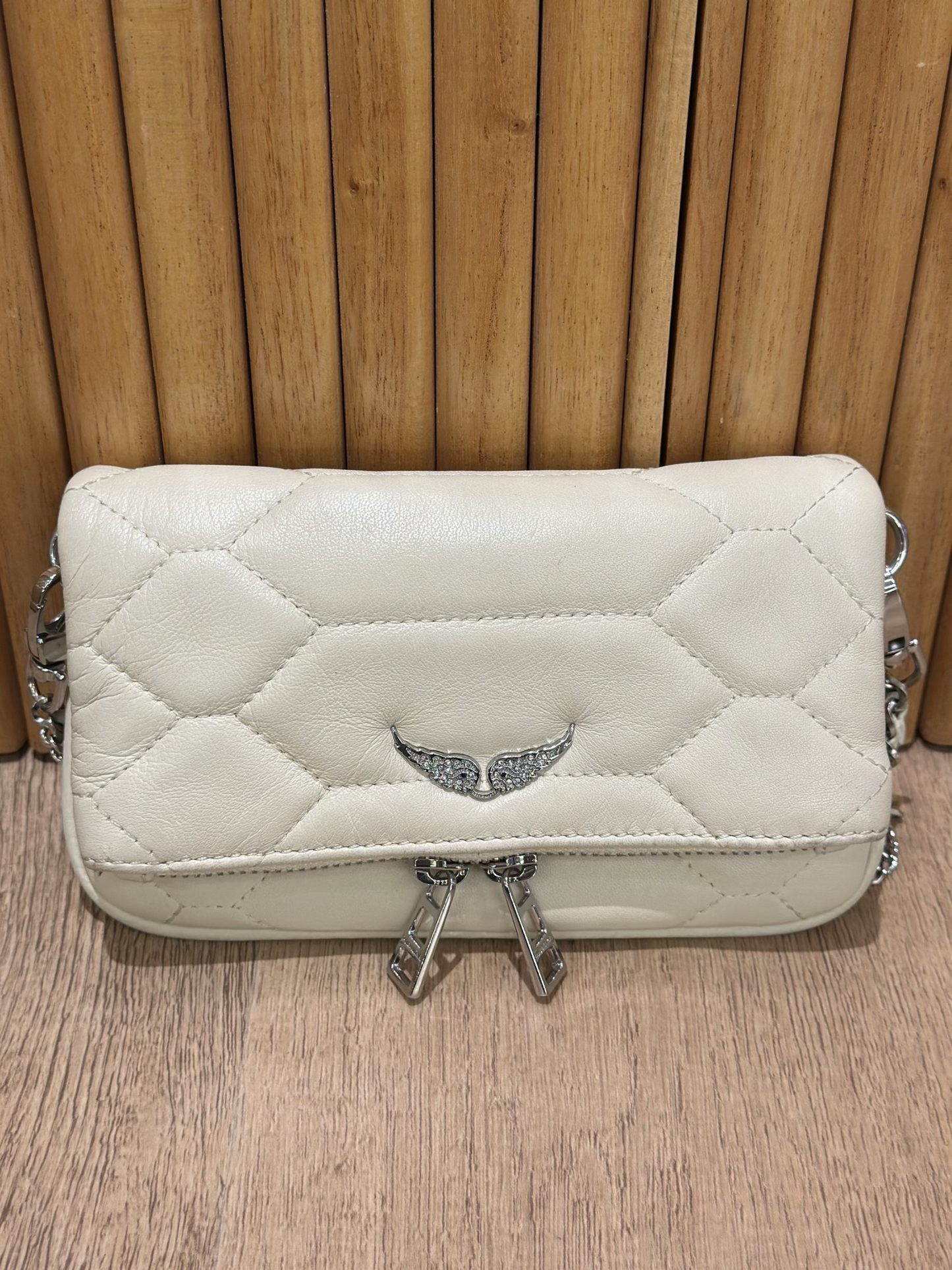 Bandolera Blanca Zadig & Voltaire Rock Nano