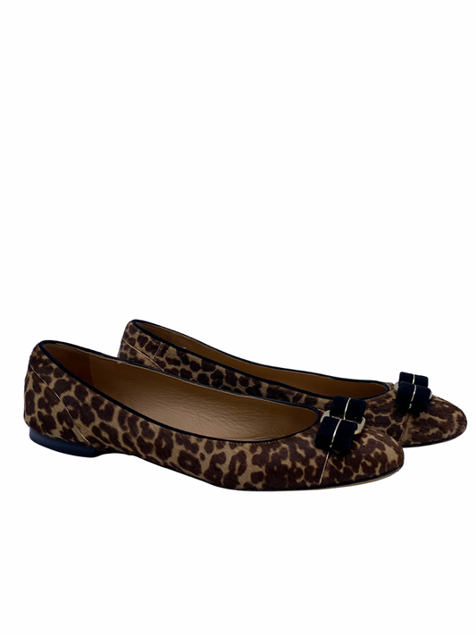 Chatitas Salvatore Ferragamo Leopard Print (9.5)
