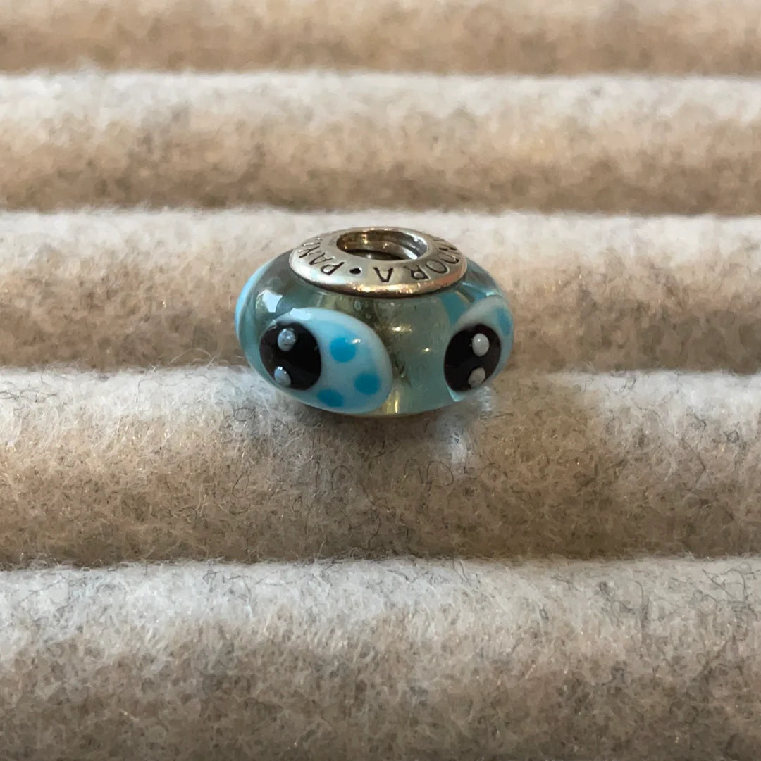 Charm Pandora Murano Sky Blue Ladybug