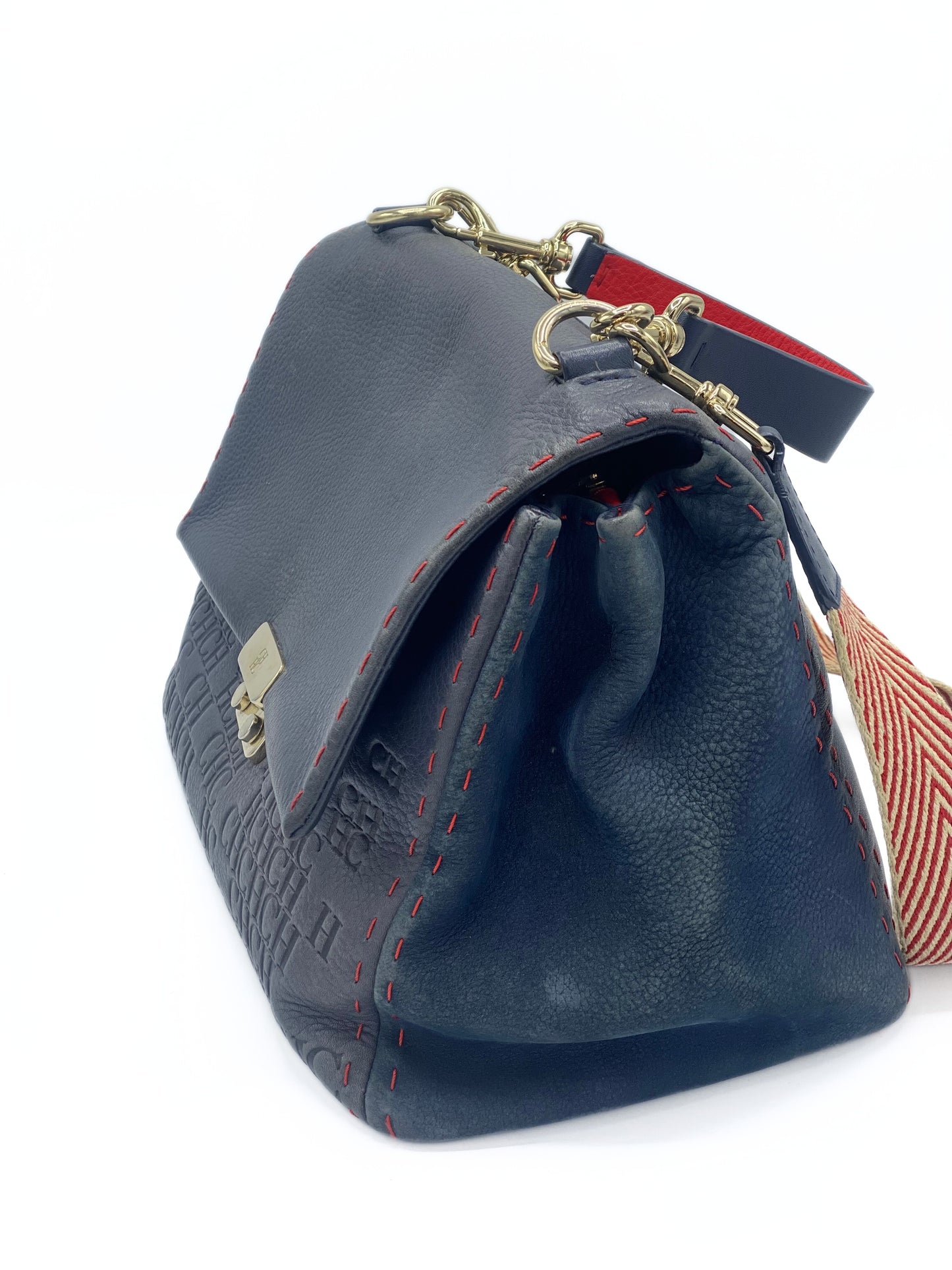 Cartera Carolina Herrera Baret Azul