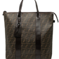 Bolso Tote Bag Fendi Zucca Spalmati
