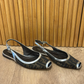 Sandalias Fendi Zucca Slingback (39.5)
