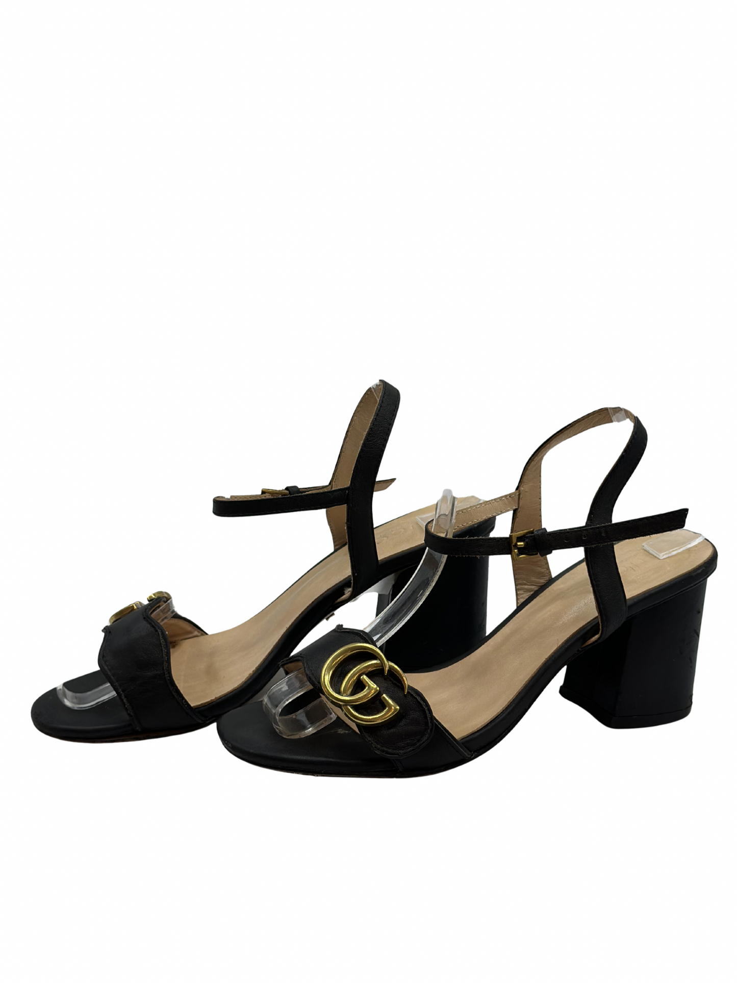 Sandalias Negras Gucci Marmont (39)